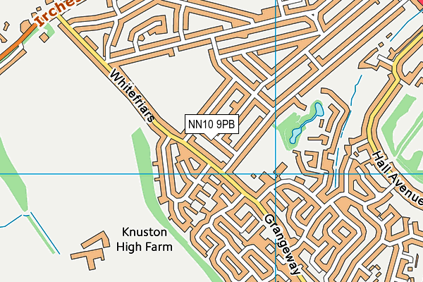 NN10 9PB map - OS VectorMap District (Ordnance Survey)