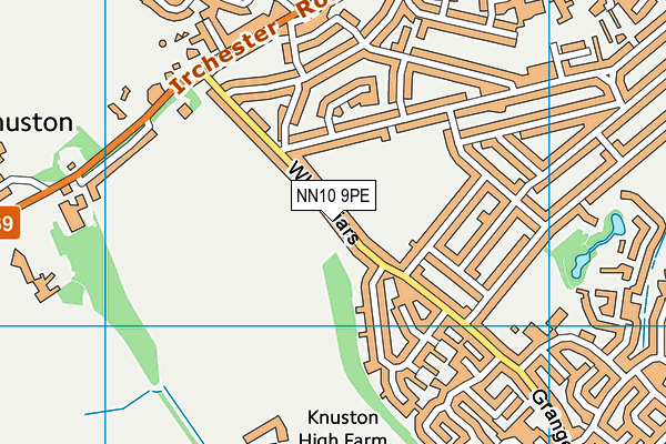 NN10 9PE map - OS VectorMap District (Ordnance Survey)