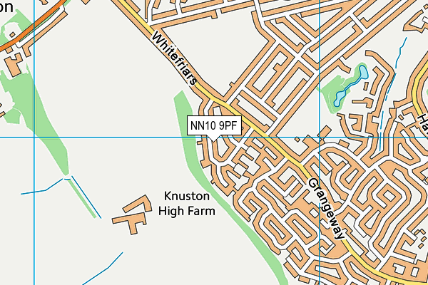 NN10 9PF map - OS VectorMap District (Ordnance Survey)