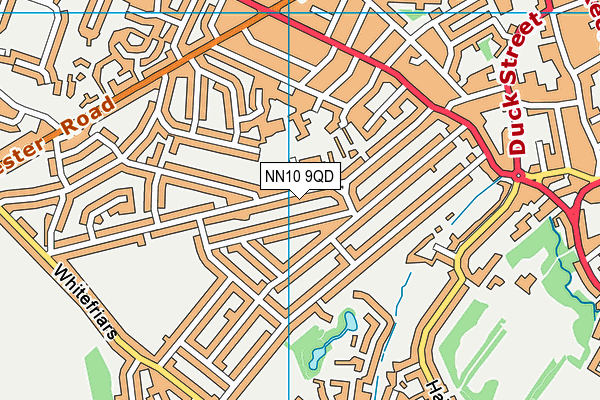 NN10 9QD map - OS VectorMap District (Ordnance Survey)