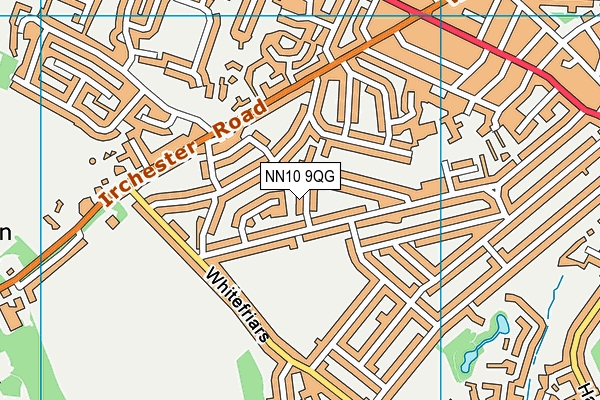 NN10 9QG map - OS VectorMap District (Ordnance Survey)
