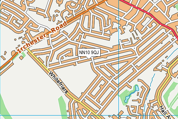NN10 9QJ map - OS VectorMap District (Ordnance Survey)