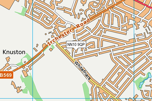 NN10 9QP map - OS VectorMap District (Ordnance Survey)