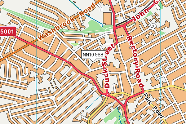 NN10 9SB map - OS VectorMap District (Ordnance Survey)