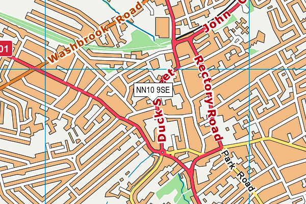 NN10 9SE map - OS VectorMap District (Ordnance Survey)