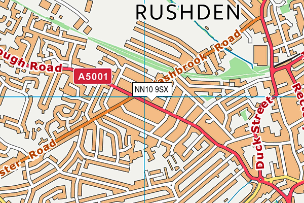 NN10 9SX map - OS VectorMap District (Ordnance Survey)