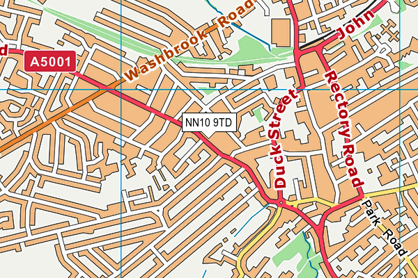 NN10 9TD map - OS VectorMap District (Ordnance Survey)
