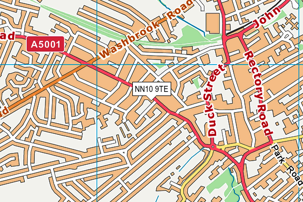 NN10 9TE map - OS VectorMap District (Ordnance Survey)