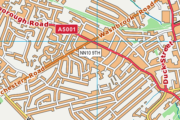 NN10 9TH map - OS VectorMap District (Ordnance Survey)