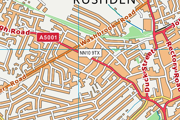 NN10 9TX map - OS VectorMap District (Ordnance Survey)