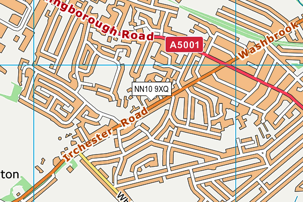 NN10 9XQ map - OS VectorMap District (Ordnance Survey)