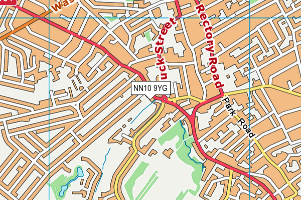 NN10 9YG map - OS VectorMap District (Ordnance Survey)