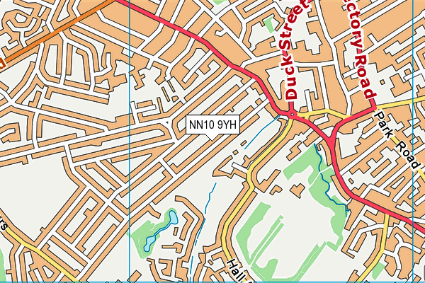 NN10 9YH map - OS VectorMap District (Ordnance Survey)