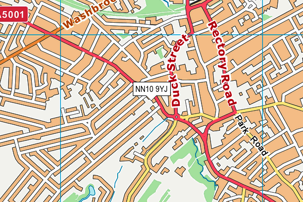 NN10 9YJ map - OS VectorMap District (Ordnance Survey)