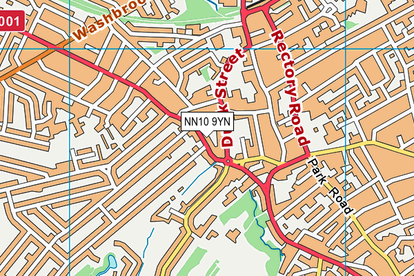NN10 9YN map - OS VectorMap District (Ordnance Survey)