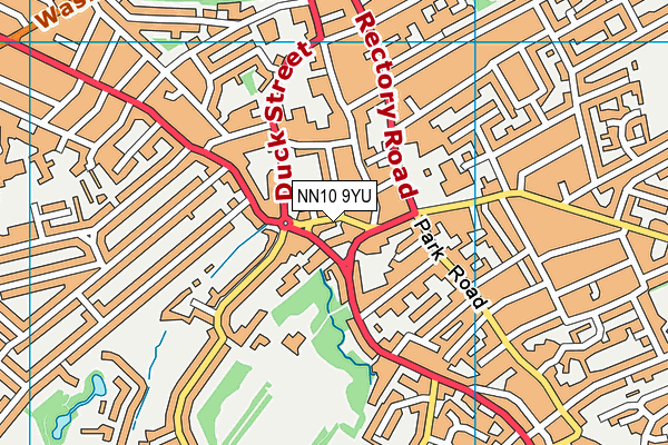 Anytime Fitness (Rushden) map (NN10 9YU) - OS VectorMap District (Ordnance Survey)