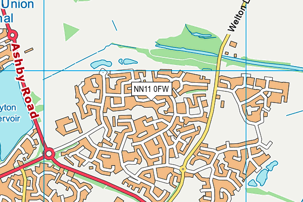 NN11 0FW map - OS VectorMap District (Ordnance Survey)