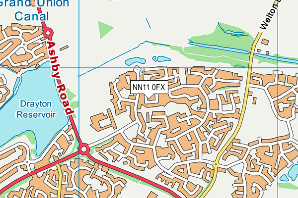 NN11 0FX map - OS VectorMap District (Ordnance Survey)