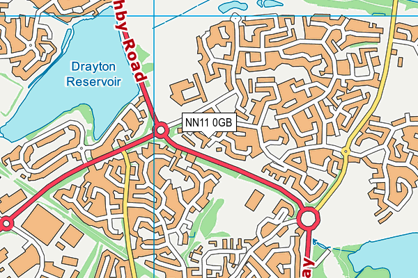 NN11 0GB map - OS VectorMap District (Ordnance Survey)