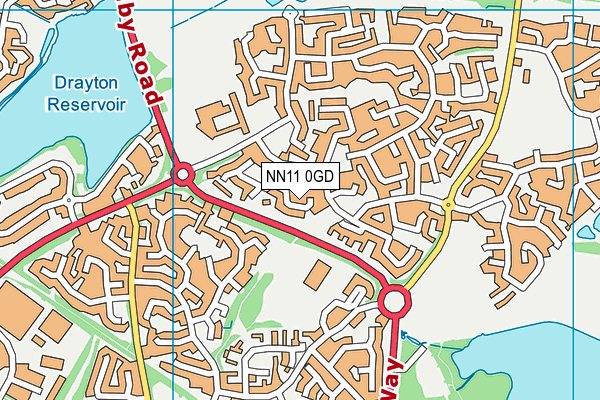 NN11 0GD map - OS VectorMap District (Ordnance Survey)