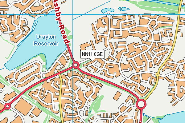 NN11 0GE map - OS VectorMap District (Ordnance Survey)