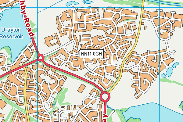 NN11 0GH map - OS VectorMap District (Ordnance Survey)