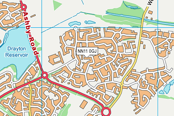 NN11 0GJ map - OS VectorMap District (Ordnance Survey)