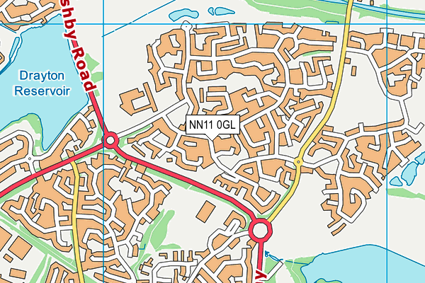 NN11 0GL map - OS VectorMap District (Ordnance Survey)