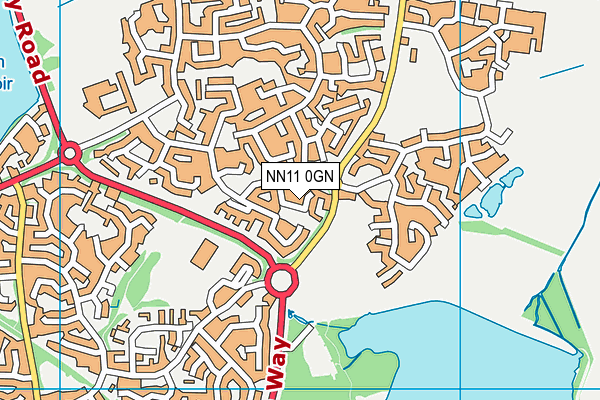 NN11 0GN map - OS VectorMap District (Ordnance Survey)