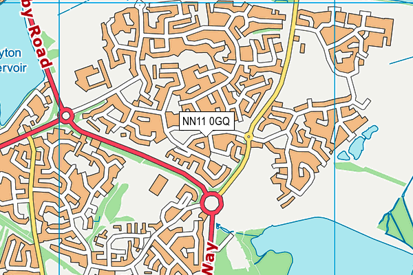 NN11 0GQ map - OS VectorMap District (Ordnance Survey)