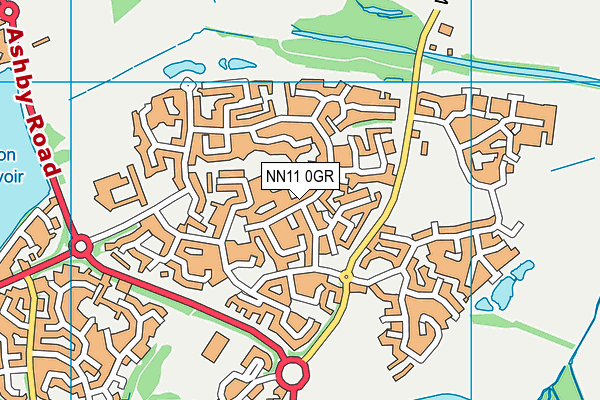 NN11 0GR map - OS VectorMap District (Ordnance Survey)