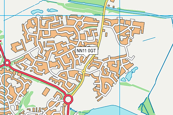 NN11 0GT map - OS VectorMap District (Ordnance Survey)