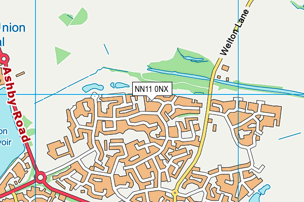 NN11 0NX map - OS VectorMap District (Ordnance Survey)