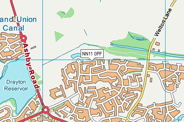 NN11 0PF map - OS VectorMap District (Ordnance Survey)