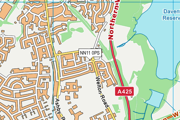 NN11 0PS map - OS VectorMap District (Ordnance Survey)