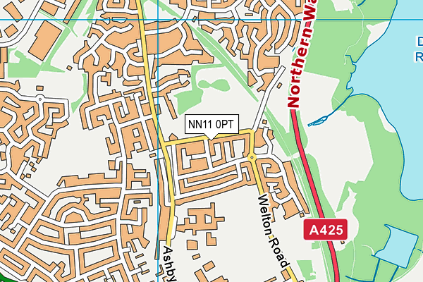 NN11 0PT map - OS VectorMap District (Ordnance Survey)