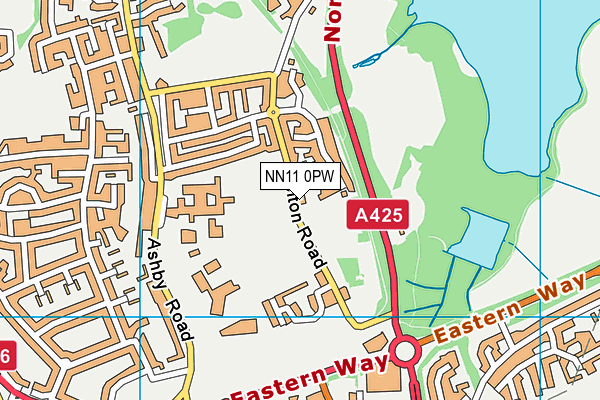 NN11 0PW map - OS VectorMap District (Ordnance Survey)