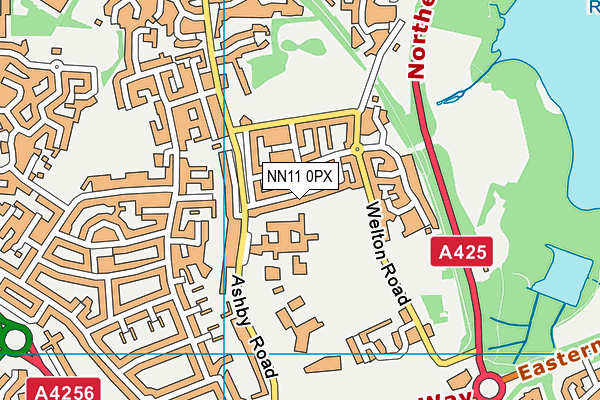 NN11 0PX map - OS VectorMap District (Ordnance Survey)