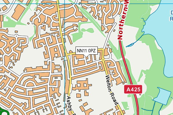 NN11 0PZ map - OS VectorMap District (Ordnance Survey)