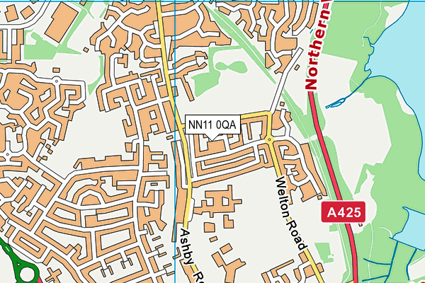 NN11 0QA map - OS VectorMap District (Ordnance Survey)