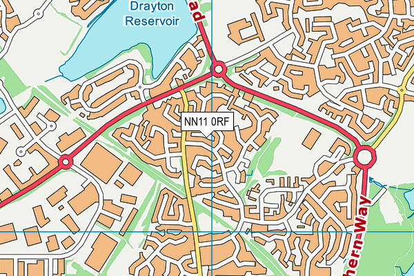 NN11 0RF map - OS VectorMap District (Ordnance Survey)