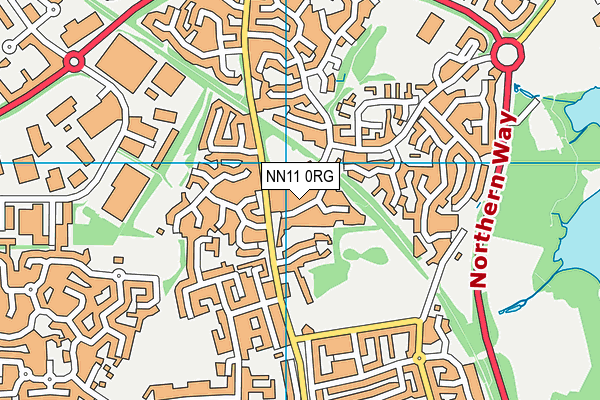NN11 0RG map - OS VectorMap District (Ordnance Survey)
