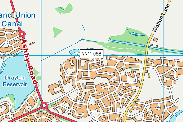 NN11 0SB map - OS VectorMap District (Ordnance Survey)