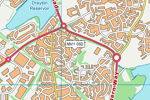 NN11 0SD map - OS VectorMap District (Ordnance Survey)