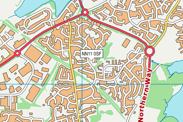 NN11 0SF map - OS VectorMap District (Ordnance Survey)