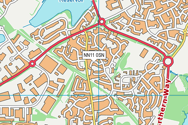 NN11 0SN map - OS VectorMap District (Ordnance Survey)