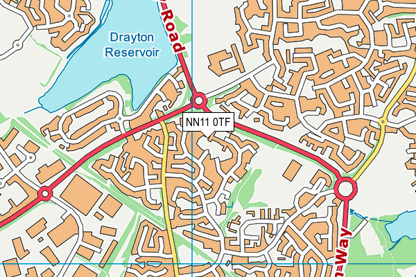 NN11 0TF map - OS VectorMap District (Ordnance Survey)