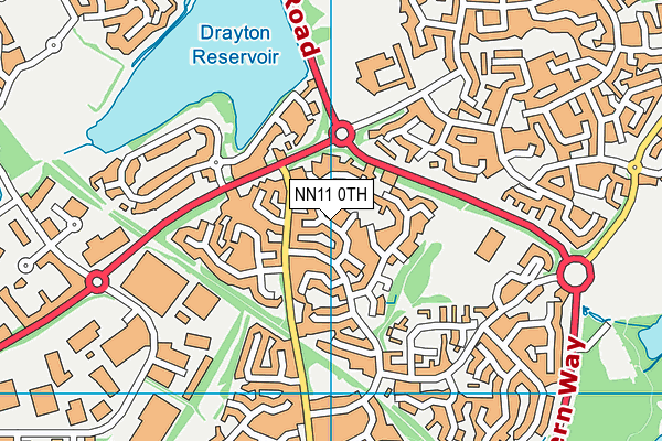 NN11 0TH map - OS VectorMap District (Ordnance Survey)