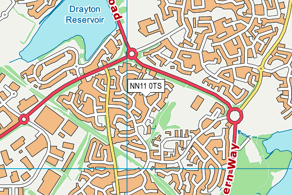 NN11 0TS map - OS VectorMap District (Ordnance Survey)