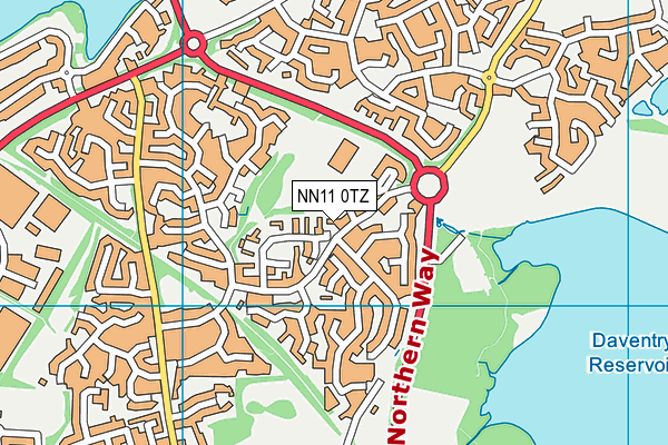 NN11 0TZ map - OS VectorMap District (Ordnance Survey)